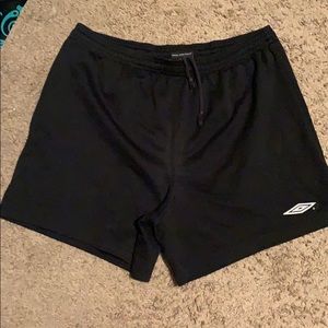 Black soccer shorts